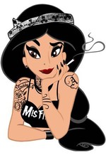 jasmine punk sticker disney