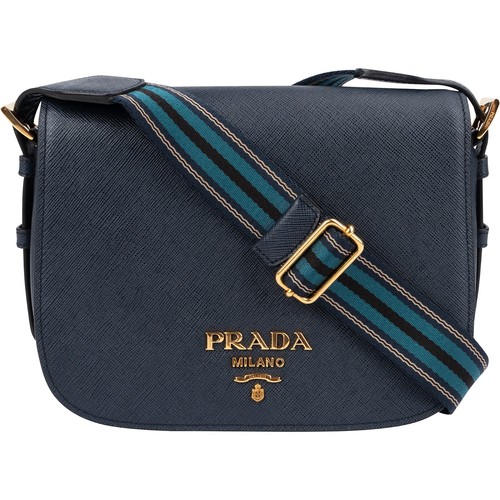 Borsa prada blue saffiano - borsa,