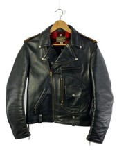 Giacca The Real Mccoy S Buco/Double Riders/42/Pelle/Nero/J-24/D Tasca/Cavallo