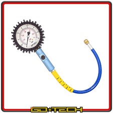 MANOMETRO CONTROLLO PRESSIONE PNEUMATICI MISURATORE GOMME 0-4 bar PRECISO 80 mm