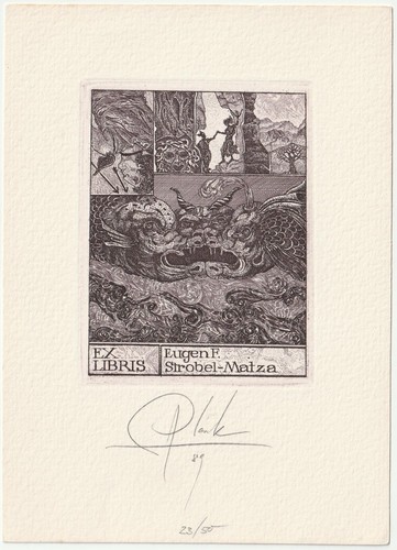 Heinz plank exlibris für - heinz, plank: