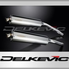 SUZUKI GSXR1100 K-L-M-N 1989-93 KIT SCARICO SILENZIATORE OVALE INOX BSAU 450mm