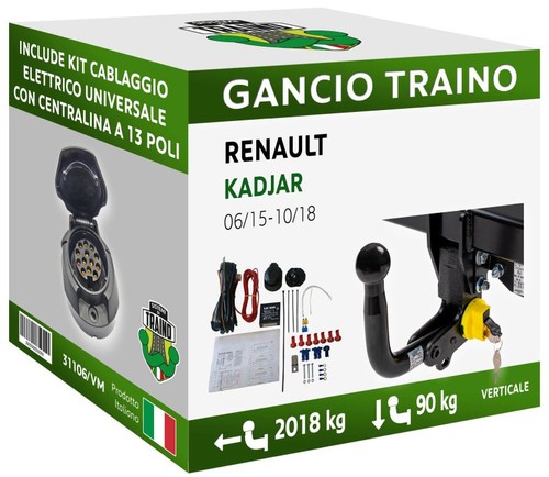 Gancio verticale estraibile - verticale,
