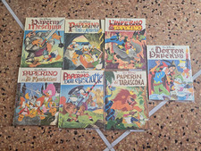 7 cartonati walt disney topolino, dottor paperus, paperino MONDADORI 1970/71