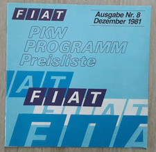 Fiat Range Brochure 1981 - 126