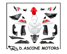 KIT CARENE ABS Yamaha YZF R1 2012 2013 2014 ROSSO BIANCO PLASTICHE SCOCCHE