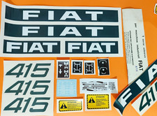 ADESIVI DECALCOMANIE FIAT 415 PER TRATTORI AGRICOLI GOMMATI