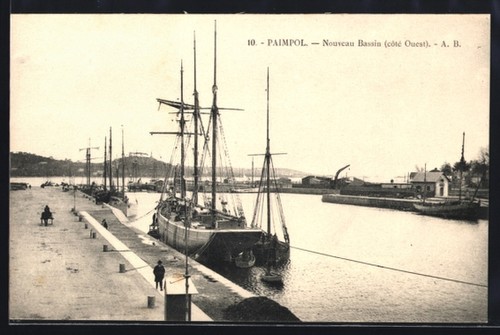 Cpa paimpol nouveau - paimpol,, bassin