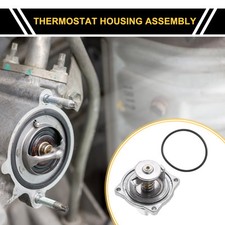 Gruppo alloggiamento termostato refrigerante motore per BMW 540i 740i 4.4L V8 1997-1998