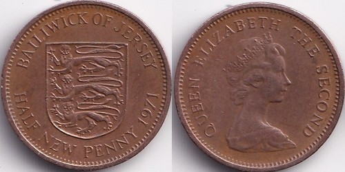 Half new pence - 1/2,