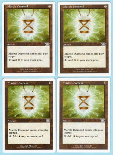 Marble diamond 1999 mtg - marble, x4