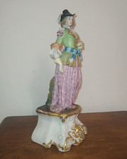 STATUA 700 PORCELLANA   DI PRAGA MEISSEN  CAPODIMONTE  PETIT VECCHIA PARIGI