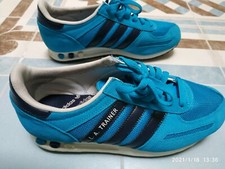 Adidas Women L A Trainer Suede Turquoise