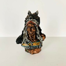 Indian chief figurine wolf - indian,