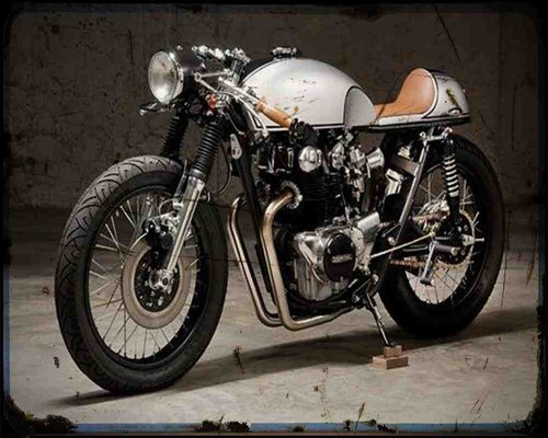 Insegna metallo honda cb450 - insegna,