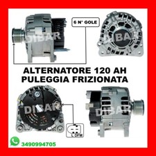 ALTERNATORE 120AH VW GOLF PLUS 1.9 TDI DAL 2005 KW77 CV105 CC1896 BKC BLS BXE