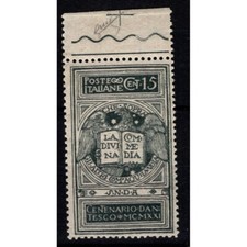 REGNO D'ITALIA 1921 DANTE NON