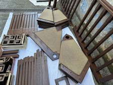 SCALA A CHIOCCIOLA  altezza  Pallo 330 cm IN LEGNO DI FAGGIO OCCASIONE