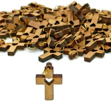 Cuore lotto 50 croci in legno