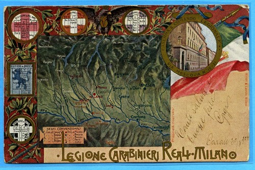 Cartolina legione carabinieri - legione,