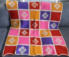 Coperta culla vintage fatta a