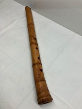 Antico flauto bambù Shakuhachi strumento giapponese vintage retrò da collezione
