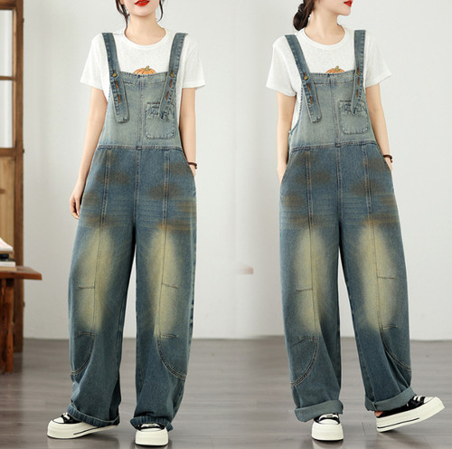 Salopette bavaglino denim