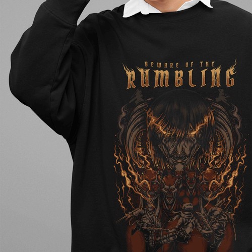 Felpa attack titan maglione - attack,