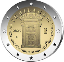 2 EURO COMMEMORATIVO ITALIA 2025 -GIUBILEO -FDC UNC FROM ROLLS ORA DISPONIBILE