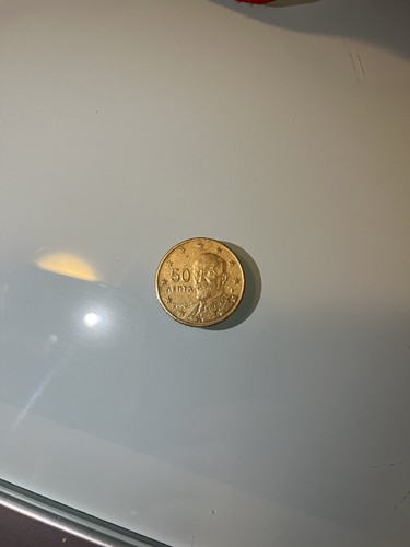 Moneta centesimi grecia - moneta, 50