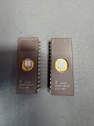 Fujitsu mbm27128 eprom - uv,