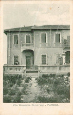 dq78 cartolina parona villa giuseppina vay 1931 provincia di pavia