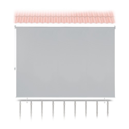 Tenda rullo grigia balcone