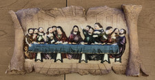 PLACCA DECORATIVA IN RESINA/GESSO  " L'ULTIMA CENA"  + DUE LIBRI IN OMAGGIO