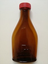 VECCHIA BOTTIGLIA FARMACEUTICA MARCATA "RECORDATI" COLOR AMBRA - PERFETTA!!