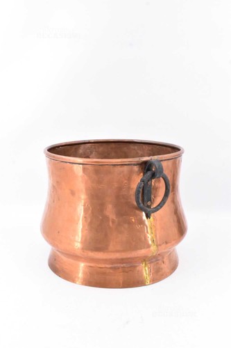 Vaso portapiante rame con - portapiante, in