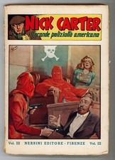 Galep (copertine) NICK CARTER terza raccolta Nerbini 1948 originale
