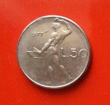 50 LIRE 1977 ERRORE - BORDO