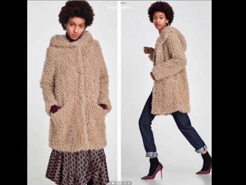 Zara hooded teddy - teddy, fleece