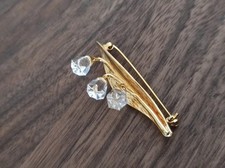 Spilla Swarovski 3 fiori cristallo