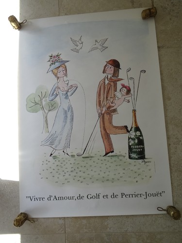 Affiche originale champagne - originale,