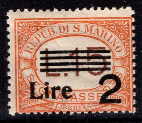 San marino 1936 tax - 1936-39, marker