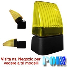 LAMPEGGIANTE LED  X CANCELLO 12/24Vac-dc  LUCE FISSA O INTERMITTENTE