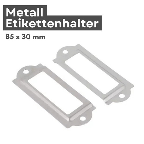 Vintage etikettenhalter metall - vintage,