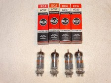 4 tubi RCA 6CS7 * Quad molto