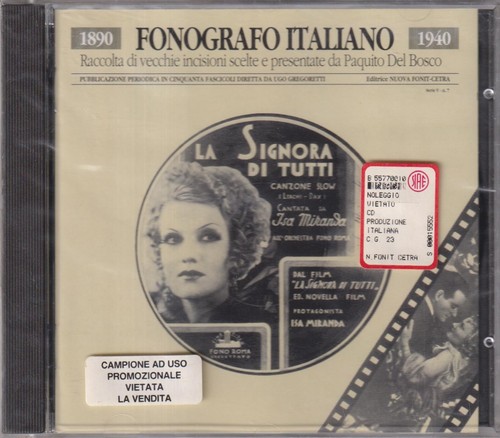 Fonografo italiano - cd,