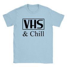 T-shirt uomo VHS e freddo divertente vecchia scuola film retrò regalo