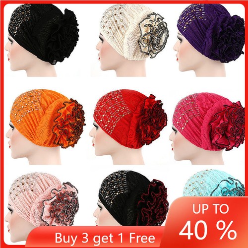 Cappello hijab donna pizzo