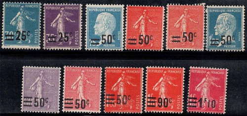 Francia 1926 217 228 nuovo - yv., 217-228
