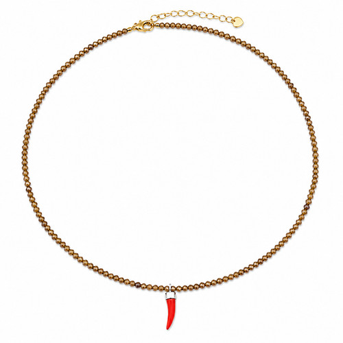 Collana con cristalli - con, di